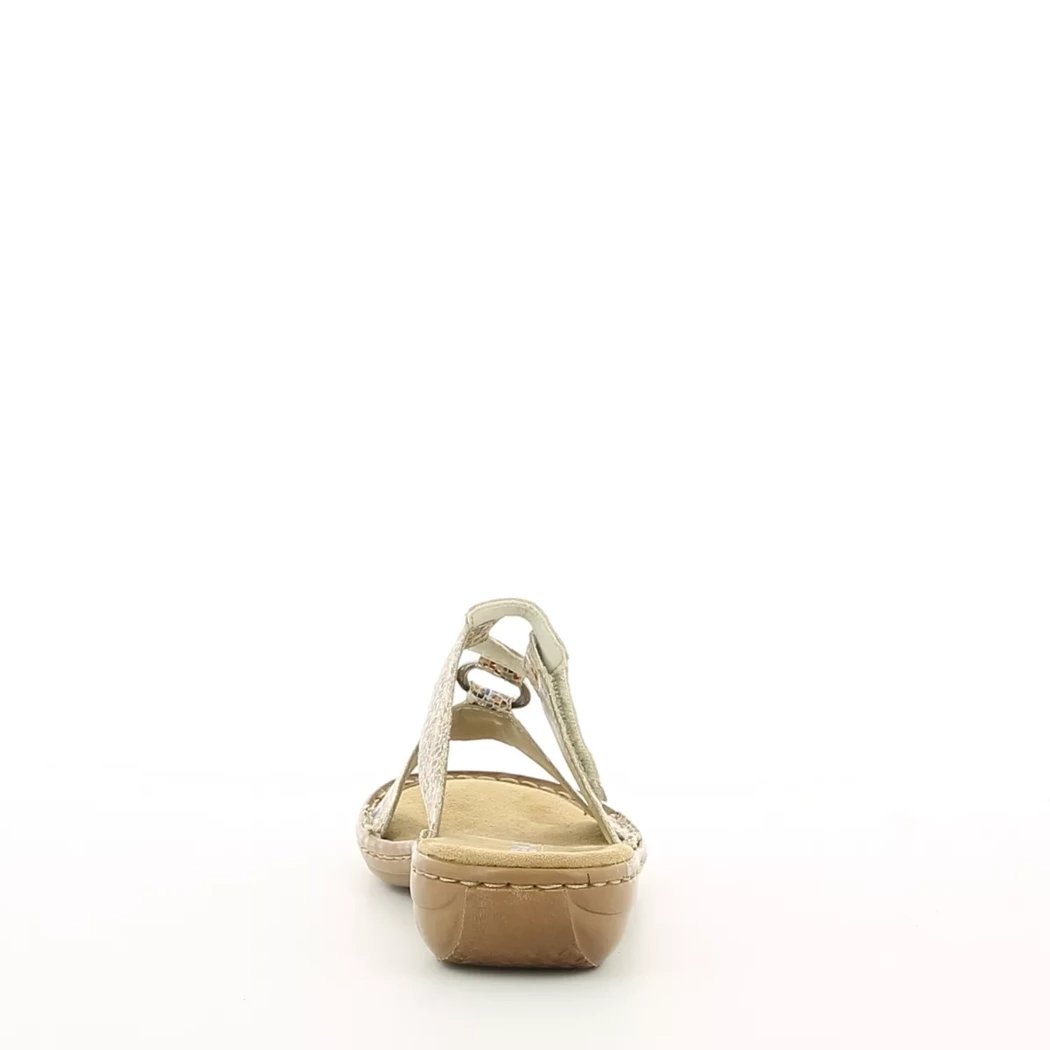 Image (3) de la chaussures Rieker - Mules et Sabots Taupe en Cuir synthétique