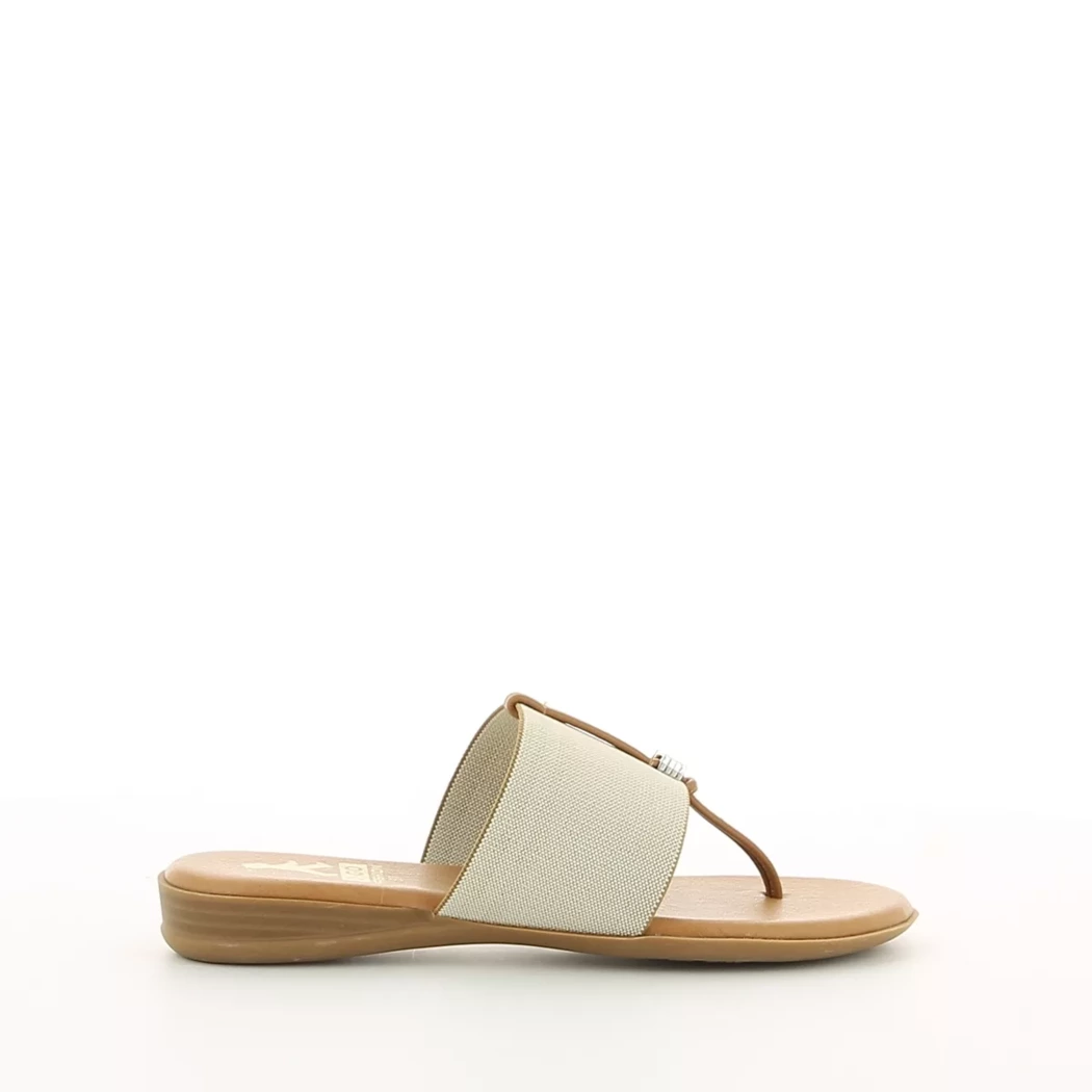 Image (2) de la chaussures 2 Go - Mules et Sabots Beige en Textile