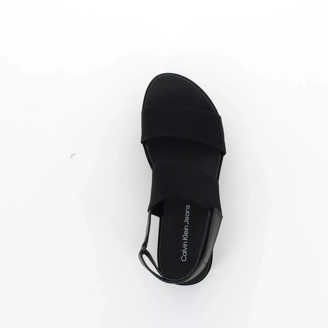 Image (6) de la chaussures Calvin Klein - Sandales et Nu-Pieds Noir en Textile