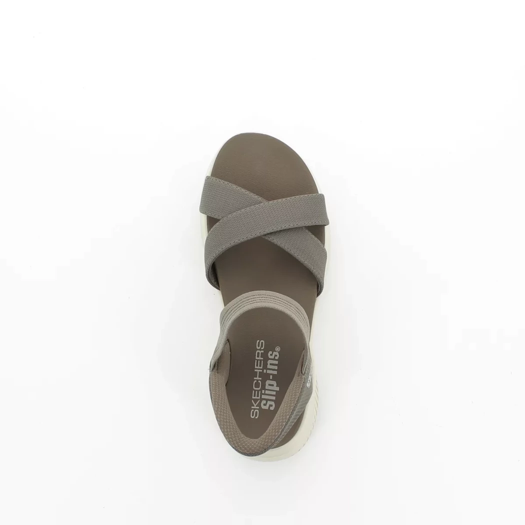 Image (6) de la chaussures Skechers - Sandales et Nu-Pieds Taupe en Textile Image (6) de la chaussures Skechers - Sandales et Nu-Pieds Taupe en Textile