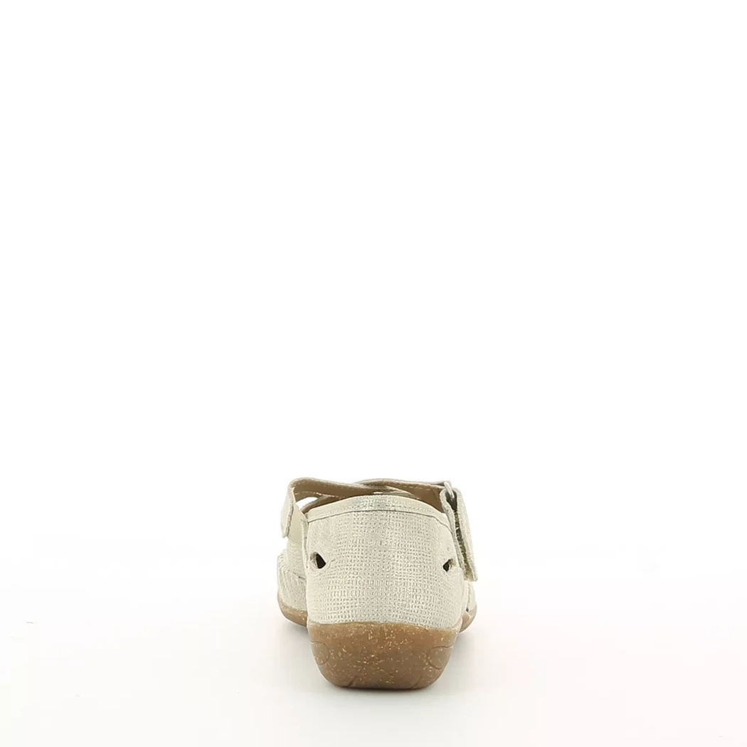 Image (3) de la chaussures Aco Shoes - Ballerines Or / Bronze / Platine en Cuir nubuck