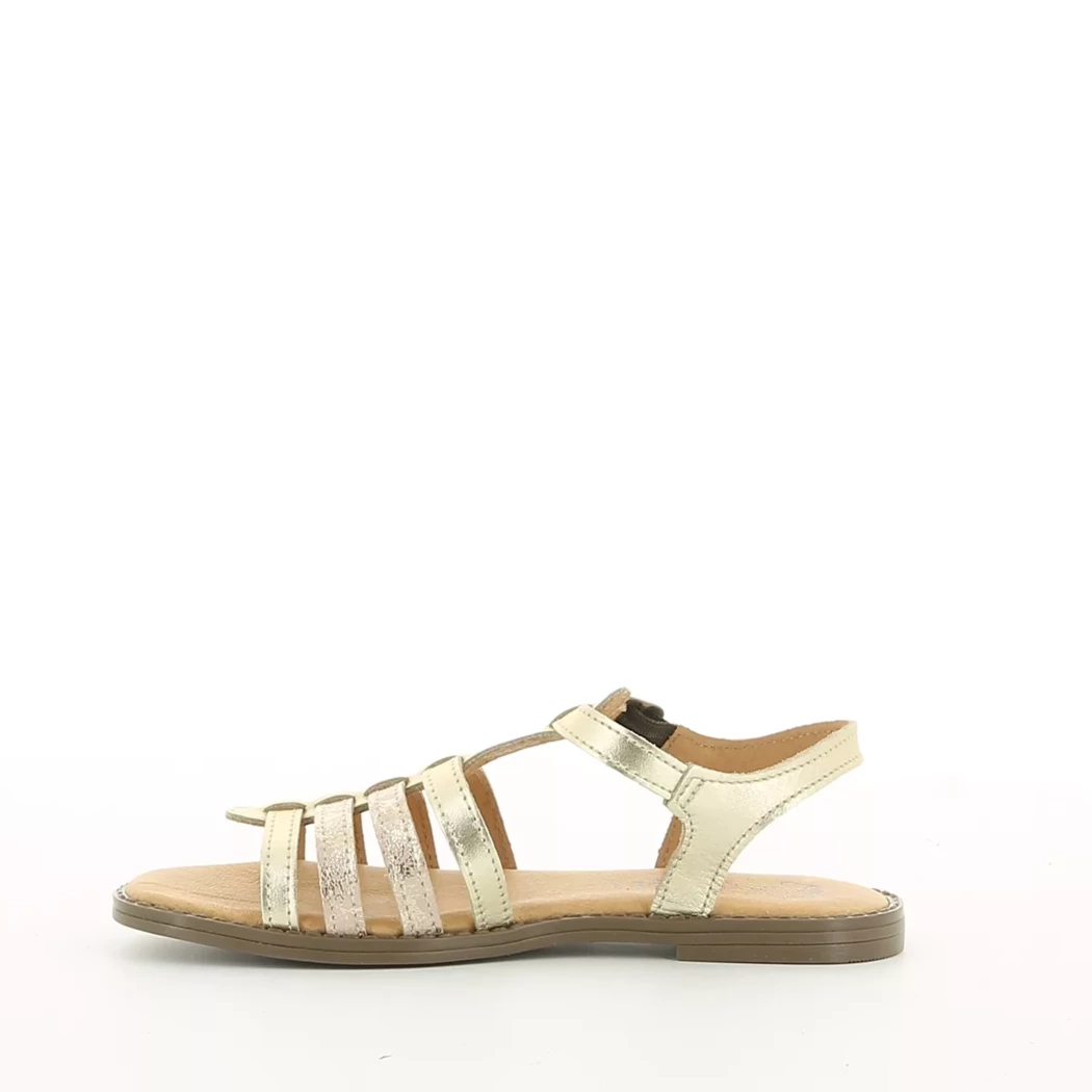 Image (4) de la chaussures Pretty Stories - Sandales et Nu-Pieds Or / Bronze / Platine en Cuir