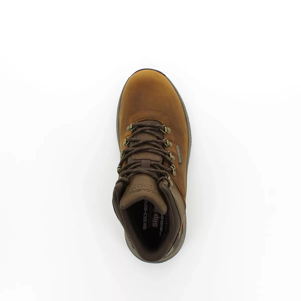 Image (6) de la chaussures Skechers - Bottines Cuir naturel / Cognac en Cuir synthétique