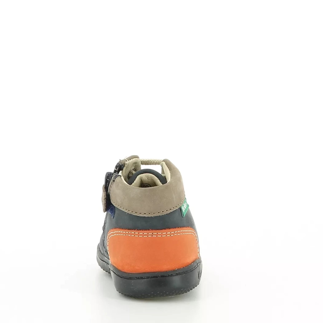 Image (3) de la chaussures Kickers - Bottines Bleu en Cuir nubuck