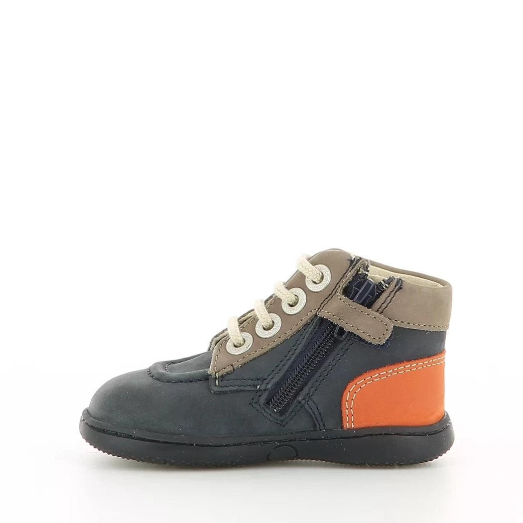 Image (4) de la chaussures Kickers - Bottines Bleu en Cuir nubuck