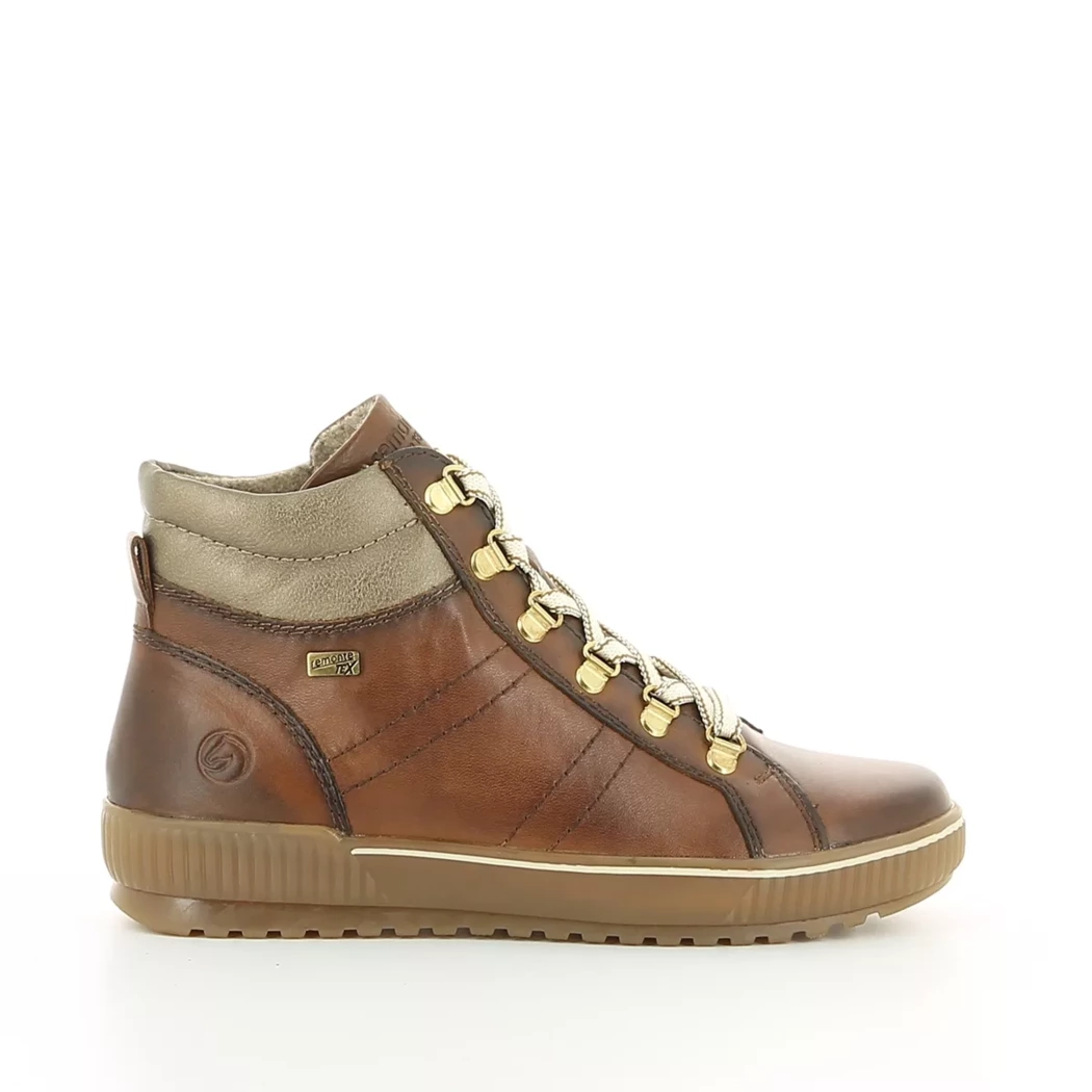 Image (2) de la chaussures Remonte - Bottines Cuir naturel / Cognac en Cuir
