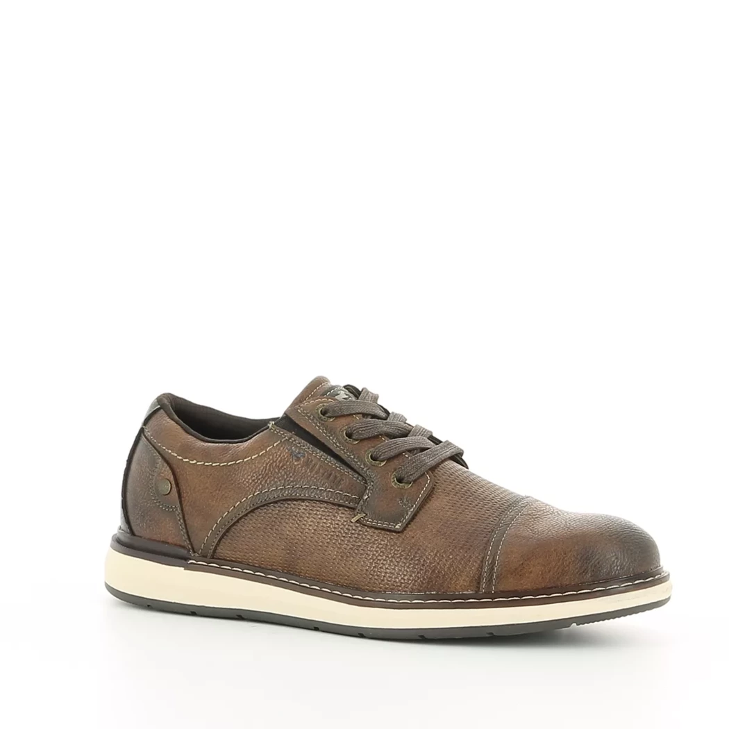 Image (1) de la chaussures Mustang - Chaussures à lacets Cuir naturel / Cognac en Cuir synthétique