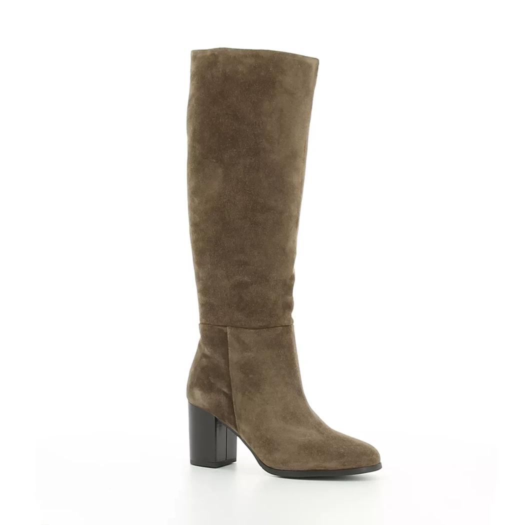 Image (1) de la chaussures Les Fees De Bengale - Bottes Taupe en Cuir nubuck
