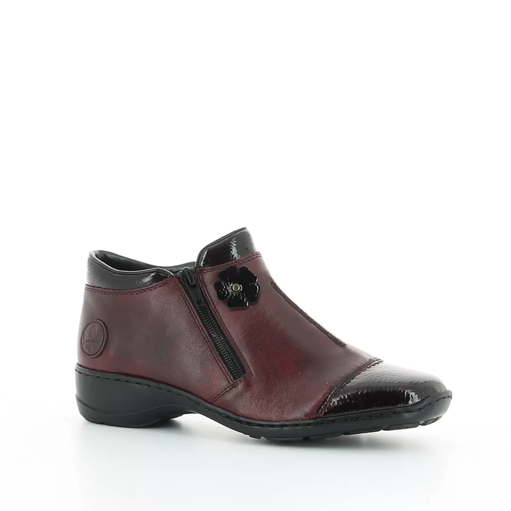 Image (1) de la chaussures Rieker - Boots Bordeaux en Cuir Image (1) de la chaussures Rieker - Boots Bordeaux en Cuir