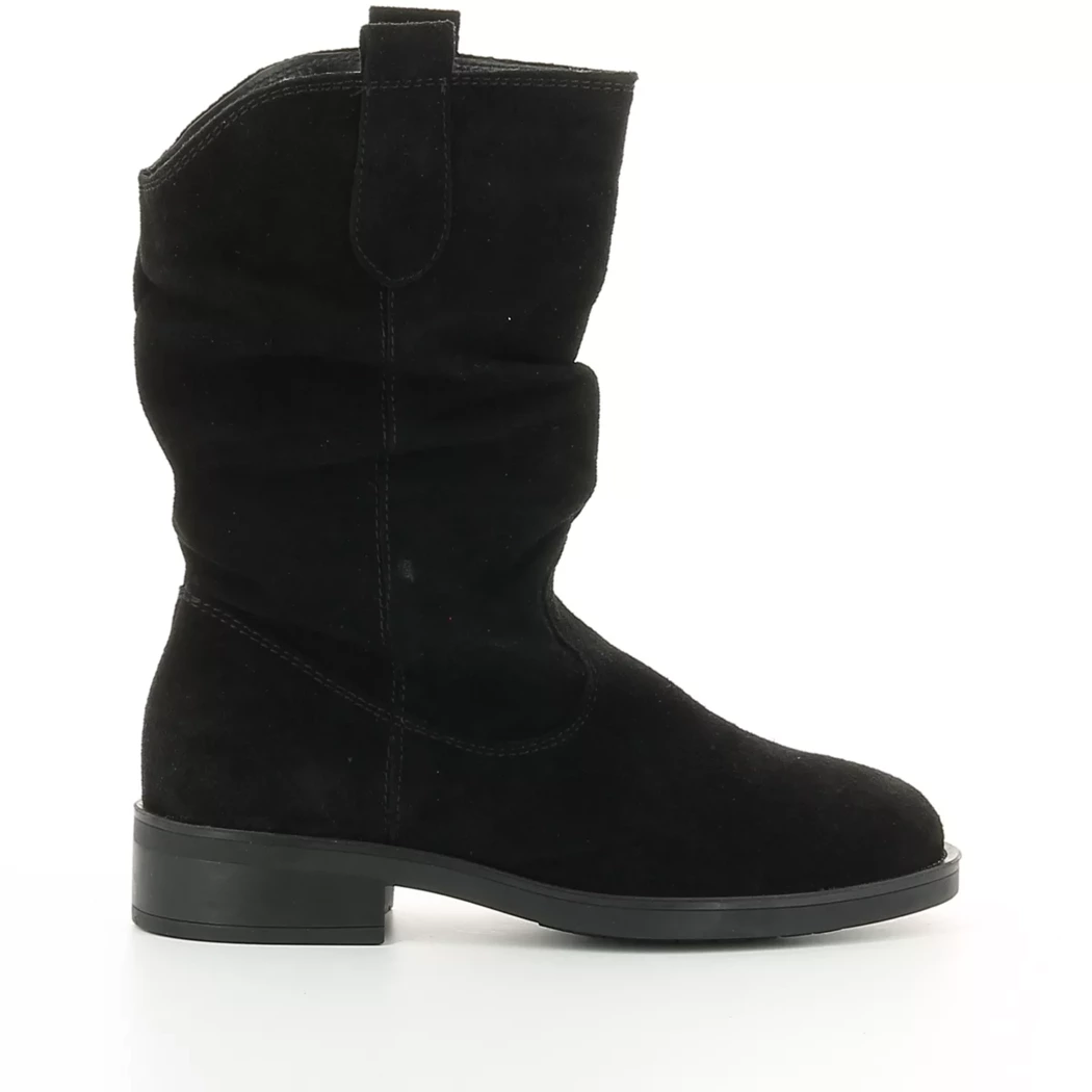 Image (2) de la chaussures Miss Boho - Boots Noir en Cuir nubuck