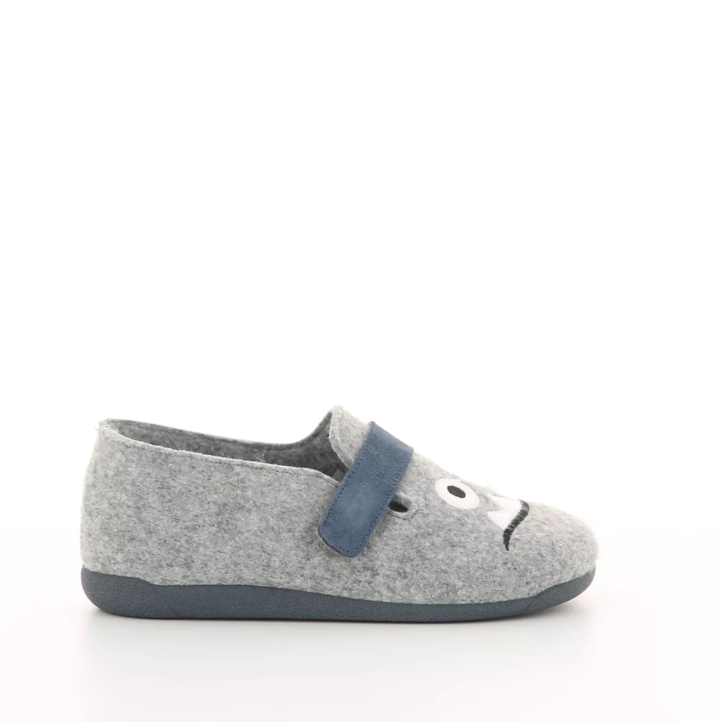 Image (2) de la chaussures Kmins - Pantoufles et Chaussons Gris en Textile Image (2) de la chaussures Kmins - Pantoufles et Chaussons Gris en Textile