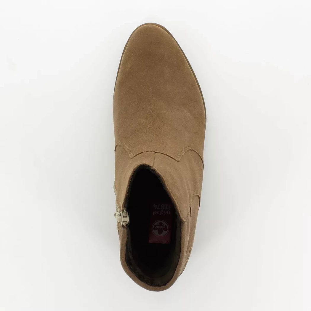 Image (6) de la chaussures Rieker - Boots Taupe en Cuir nubuck Image (6) de la chaussures Rieker - Boots Taupe en Cuir nubuck