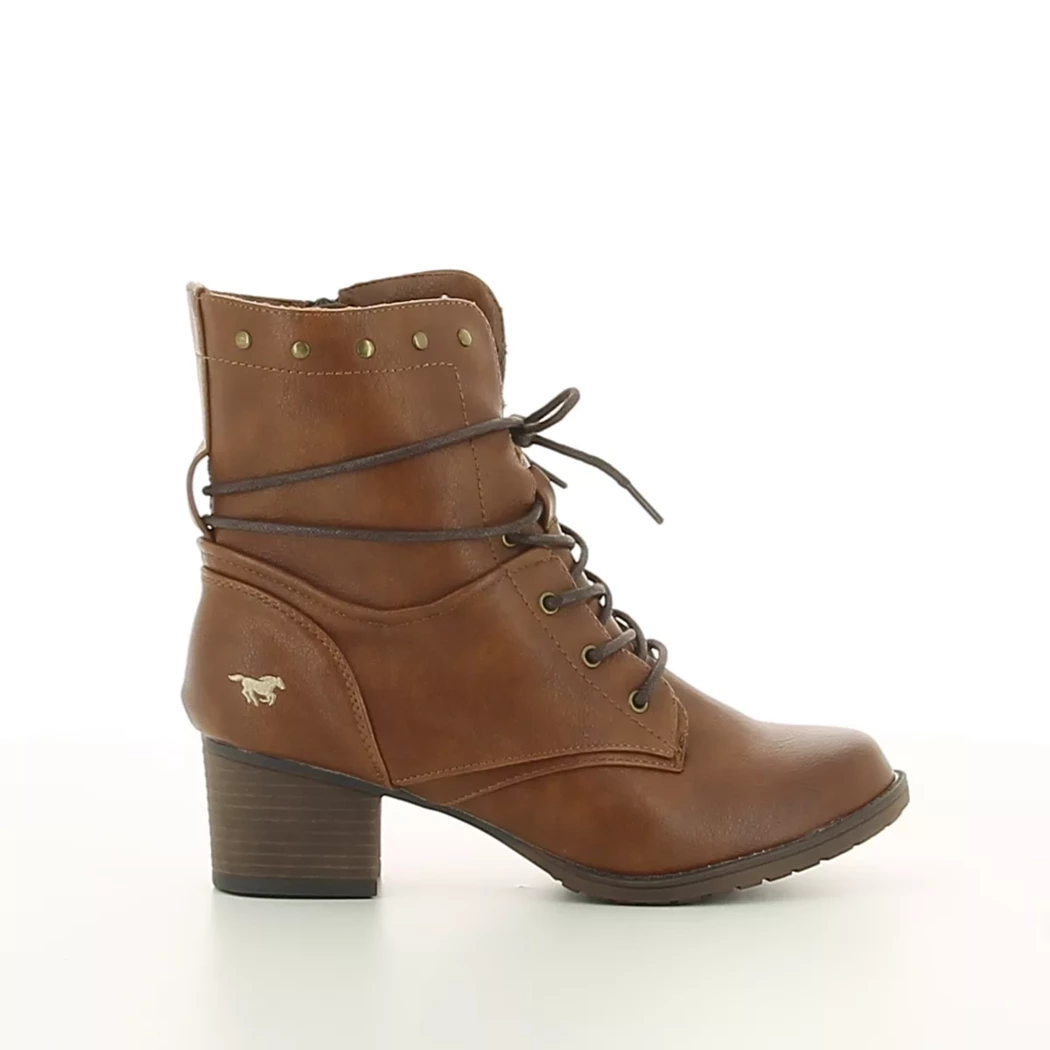 Image (2) de la chaussures Mustang - Bottines Cuir naturel / Cognac en Cuir synthétique Image (2) de la chaussures Mustang - Bottines Cuir naturel / Cognac en Cuir synthétique