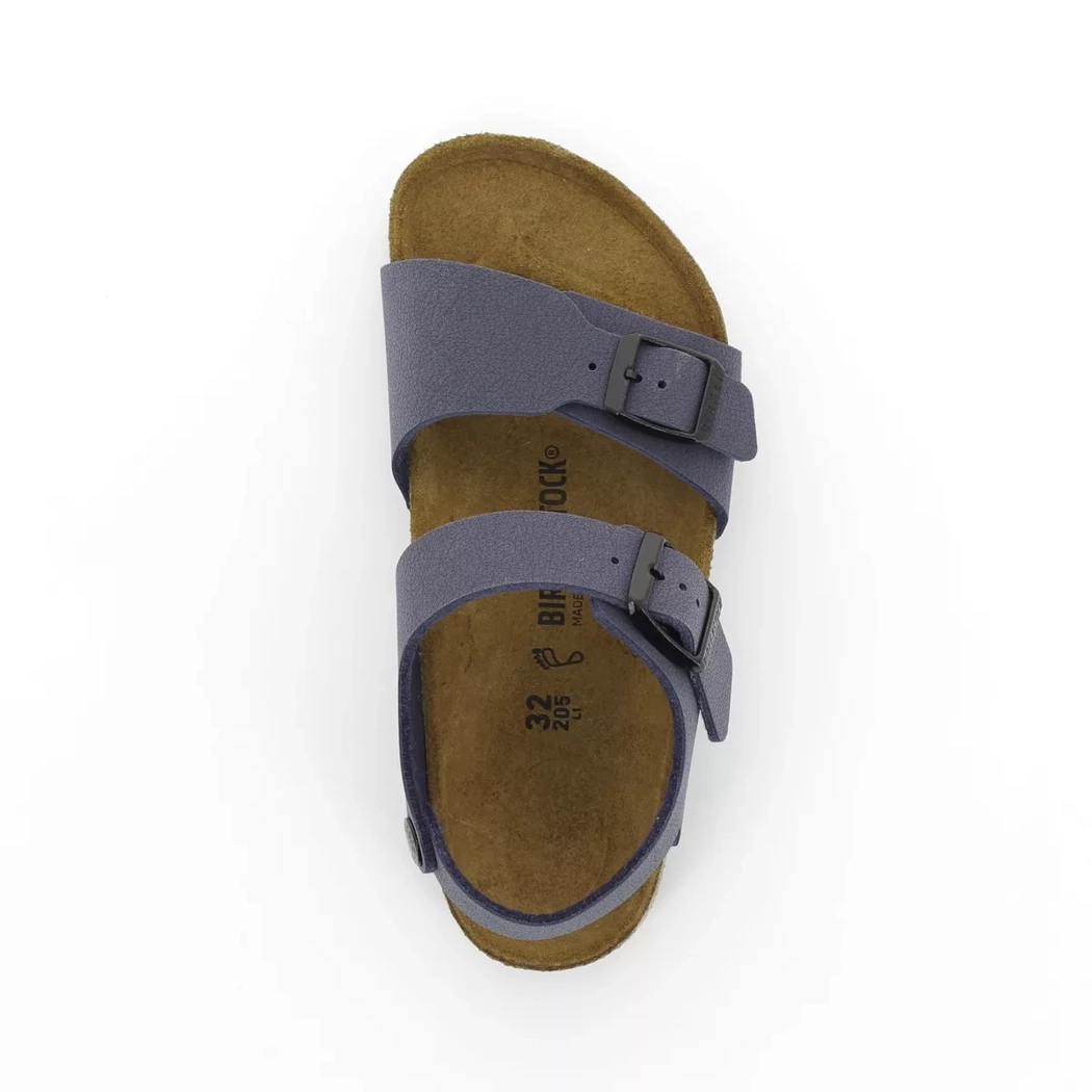 Image (6) de la chaussures Birkenstock - Sandales et Nu-Pieds Bleu en Cuir synthétique Image (6) de la chaussures Birkenstock - Sandales et Nu-Pieds Bleu en Cuir synthétique