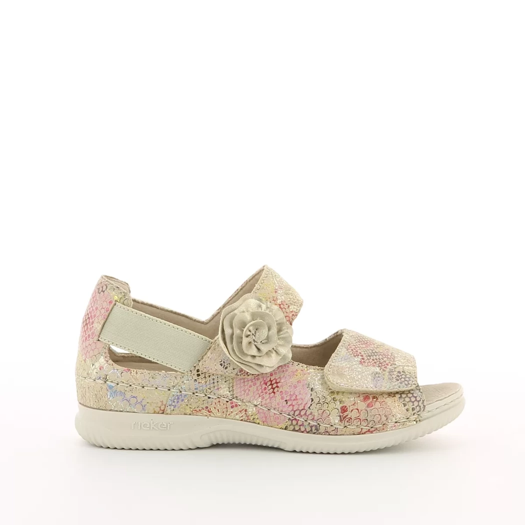 Image (2) de la chaussures Rieker - Sandales et Nu-Pieds Beige en Cuir nubuck Image (2) de la chaussures Rieker - Sandales et Nu-Pieds Beige en Cuir nubuck