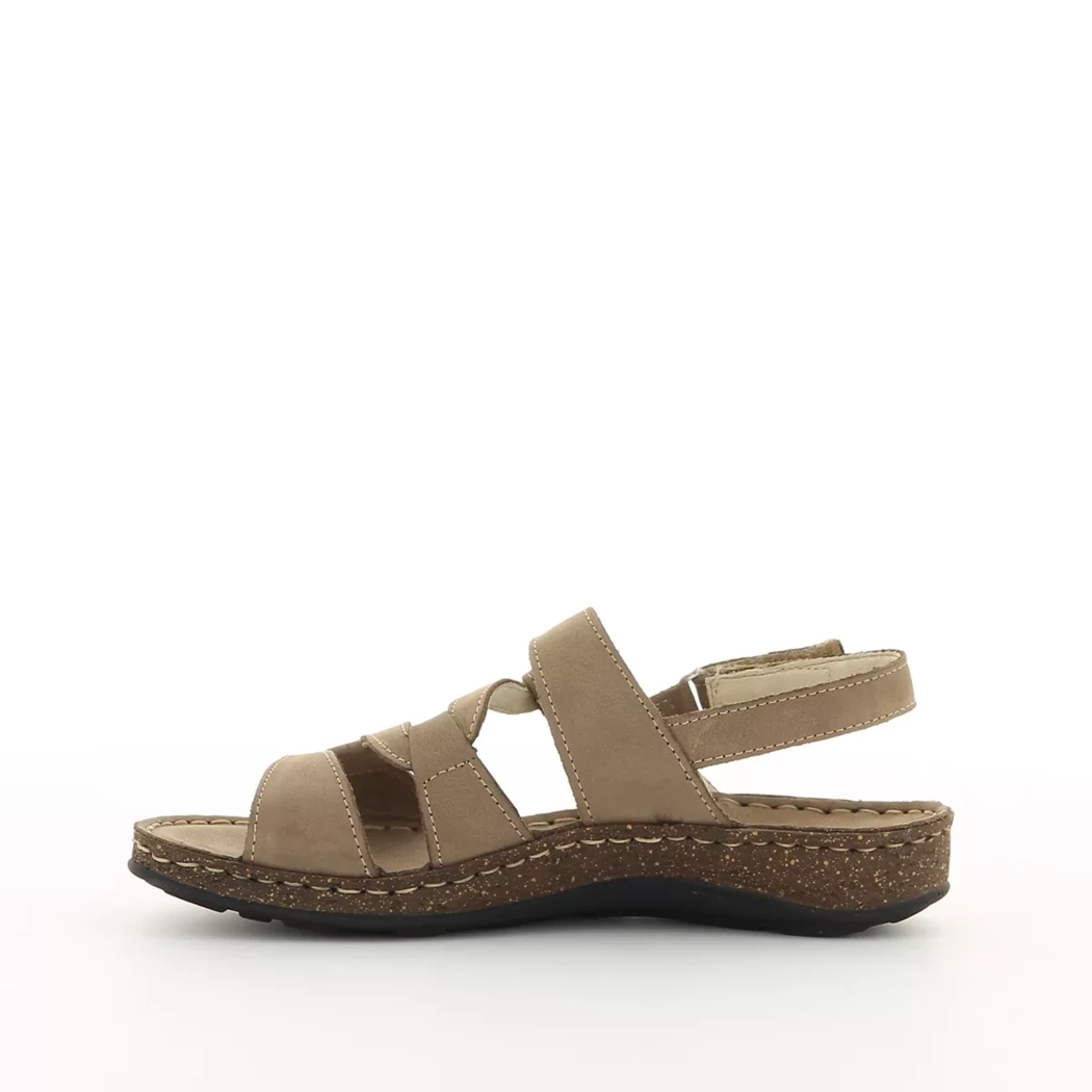 Image (4) de la chaussures Calba - Sandales et Nu-Pieds Taupe en Cuir nubuck Image (4) de la chaussures Calba - Sandales et Nu-Pieds Taupe en Cuir nubuck