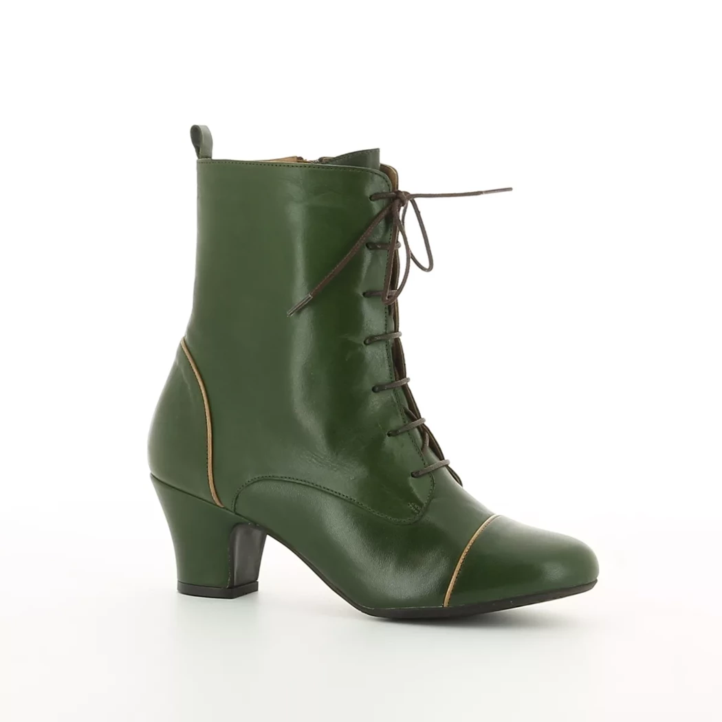 Image (1) de la chaussures Miz Mooz - Bottines Vert en Cuir Image (1) de la chaussures Miz Mooz - Bottines Vert en Cuir