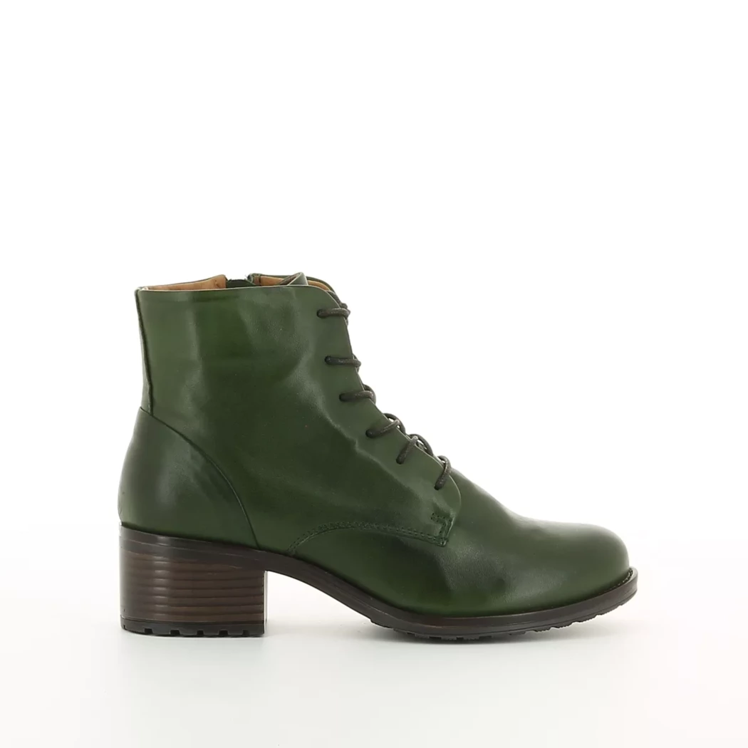 Image (2) de la chaussures Miz Mooz - Bottines Vert en Cuir