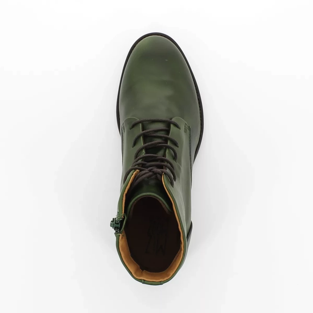 Image (6) de la chaussures Miz Mooz - Bottines Vert en Cuir