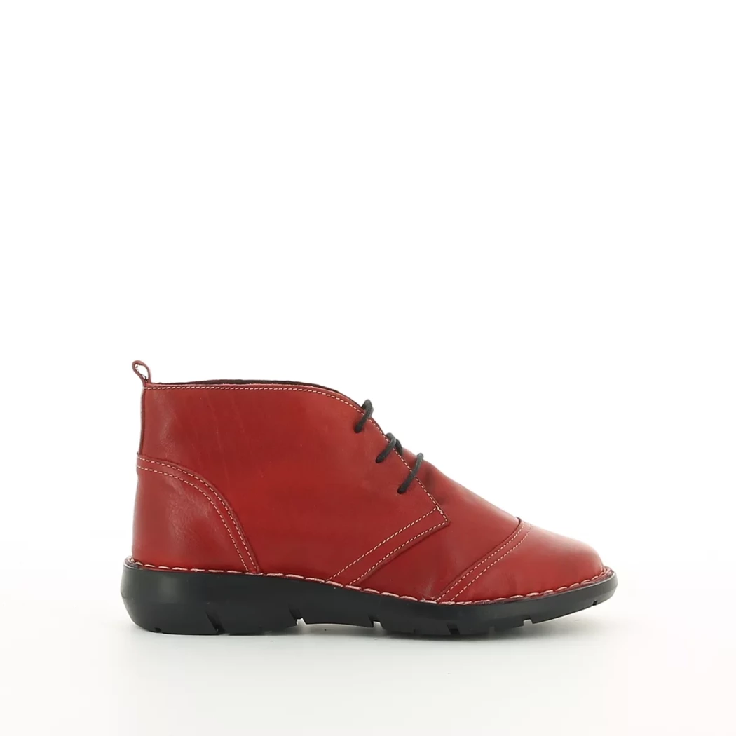 Image (2) de la chaussures Diabolo Studio - Bottines Rouge en Cuir Image (2) de la chaussures Diabolo Studio - Bottines Rouge en Cuir