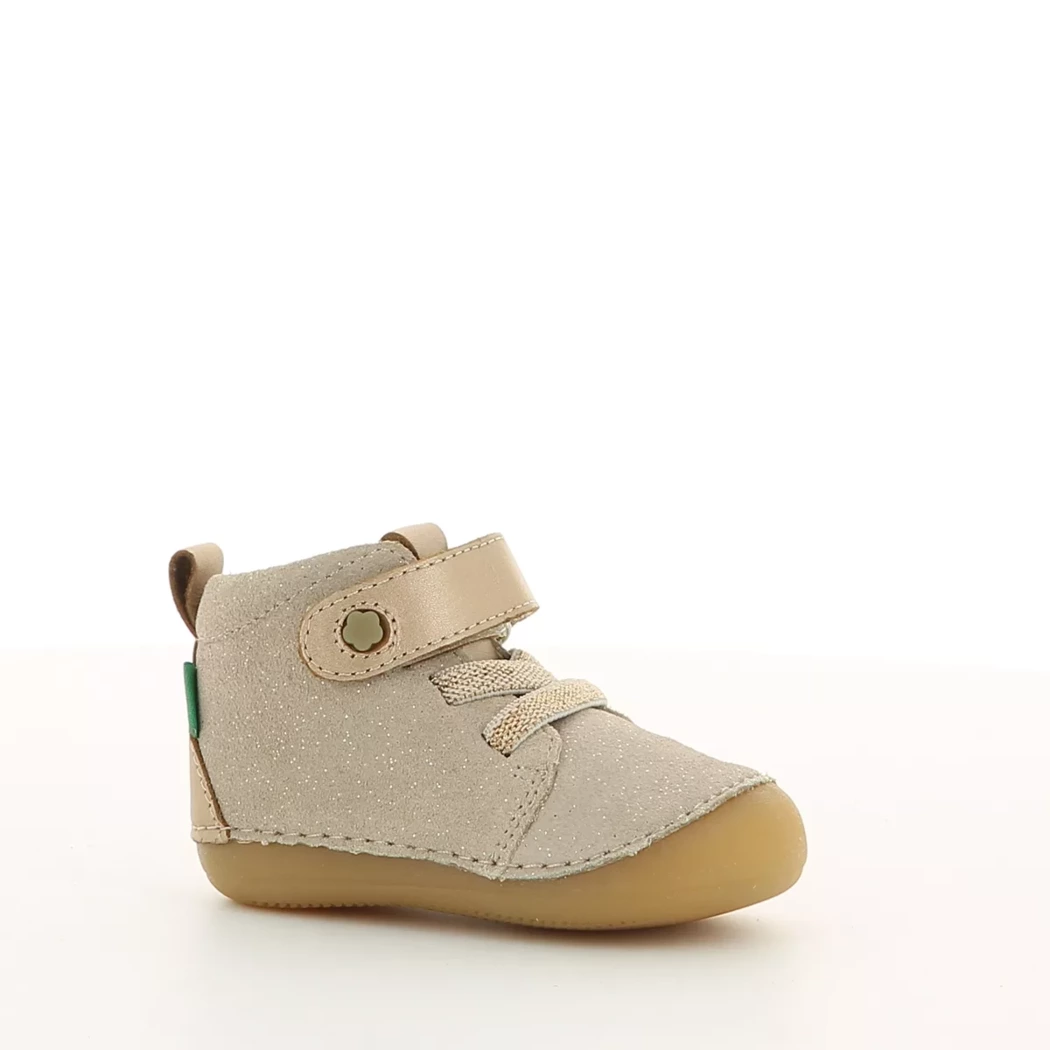 Image (1) de la chaussures Kickers - Bottines Rose en Cuir nubuck