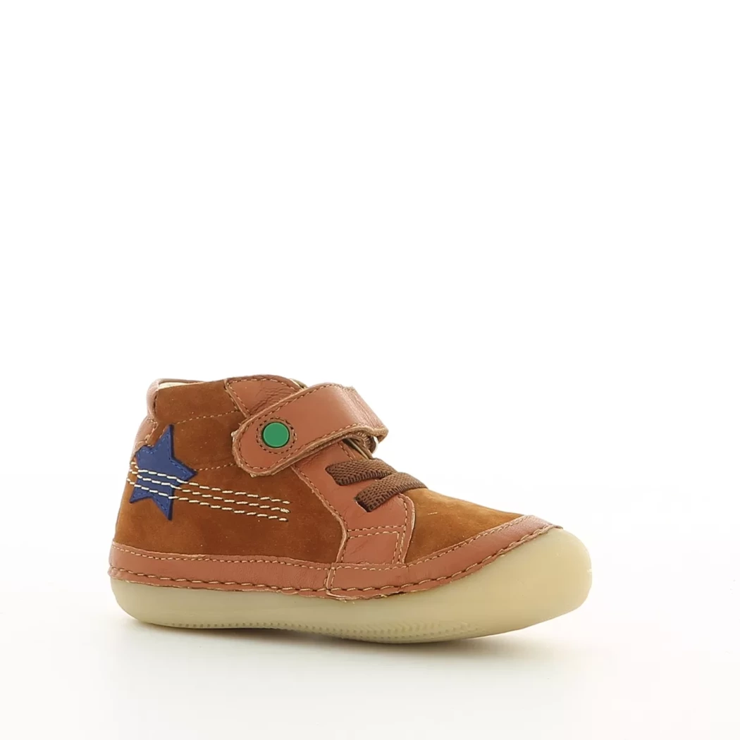 Image (1) de la chaussures Kickers - Bottines Cuir naturel / Cognac en Cuir nubuck Image (1) de la chaussures Kickers - Bottines Cuir naturel / Cognac en Cuir nubuck