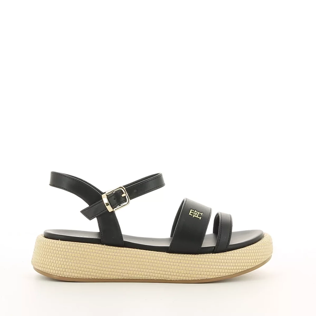 Image (2) de la chaussures Tommy Hilfiger - Sandales et Nu-Pieds Noir en Cuir