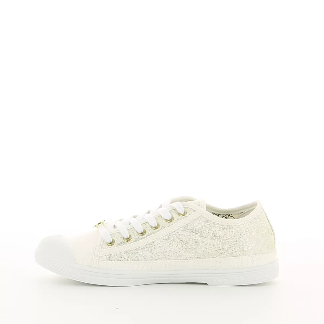 Image (4) de la chaussures Le Temps des Cerises - Baskets Beige en Textile