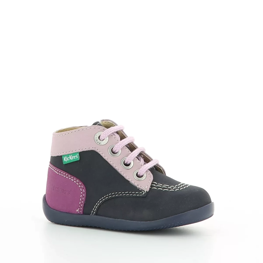 Image (1) de la chaussures Kickers - Bottines Bleu en Cuir nubuck Image (1) de la chaussures Kickers - Bottines Bleu en Cuir nubuck