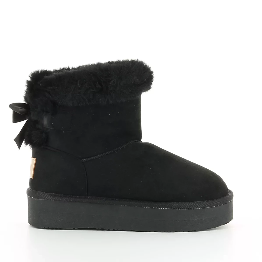 Image (2) de la chaussures B&W - Boots Noir en Cuir synthétique