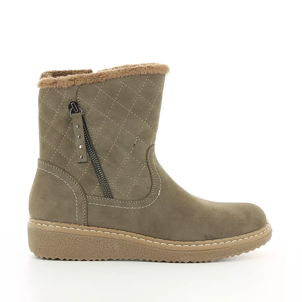 Image (2) de la chaussures Divina - Boots Taupe en Cuir synthétique
