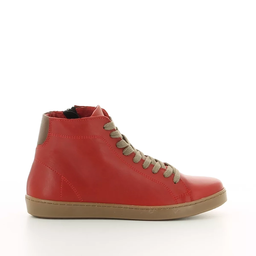 Image (2) de la chaussures Diabolo Studio - Bottines Rouge en Cuir Image (2) de la chaussures Diabolo Studio - Bottines Rouge en Cuir