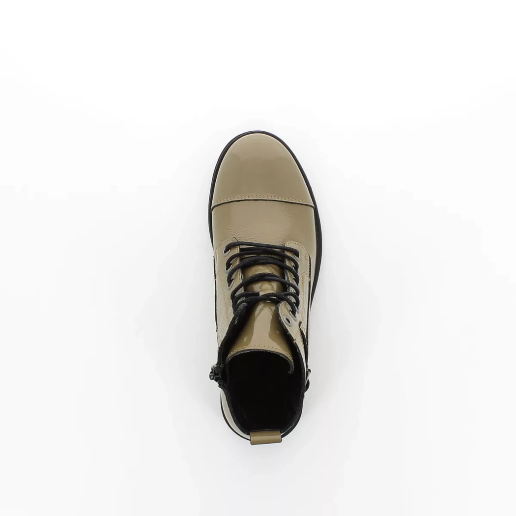 Image (6) de la chaussures Simplement B - Bottines Beige en Cuir vernis