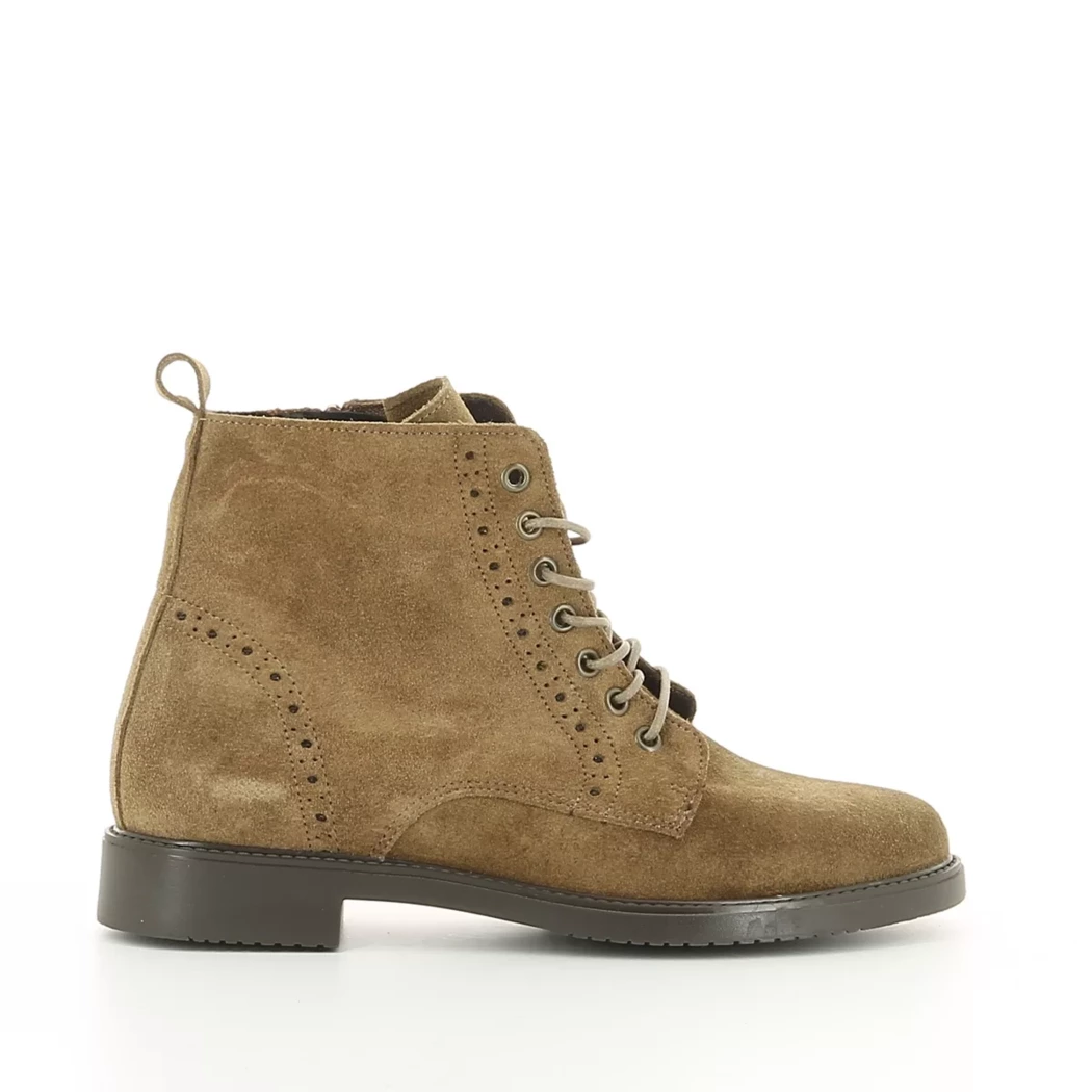 Image (2) de la chaussures Miss Boho - Bottines Taupe en Cuir nubuck