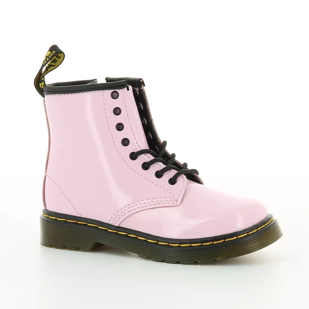 Image (1) de la chaussures Dr. Martens - Bottines Rose en Cuir vernis Image (1) de la chaussures Dr. Martens - Bottines Rose en Cuir vernis