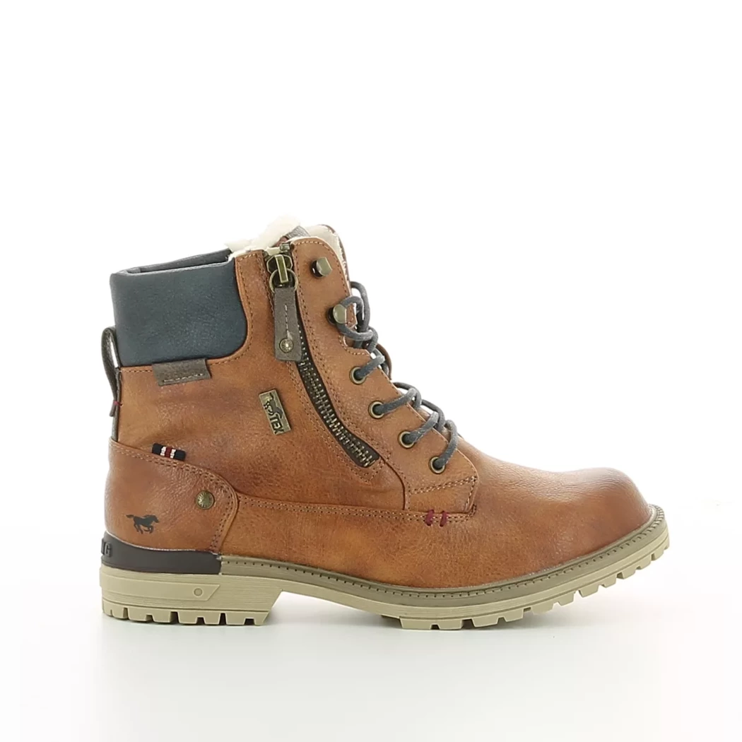 Image (2) de la chaussures Mustang - Bottines Cuir naturel / Cognac en Cuir synthétique Image (2) de la chaussures Mustang - Bottines Cuir naturel / Cognac en Cuir synthétique
