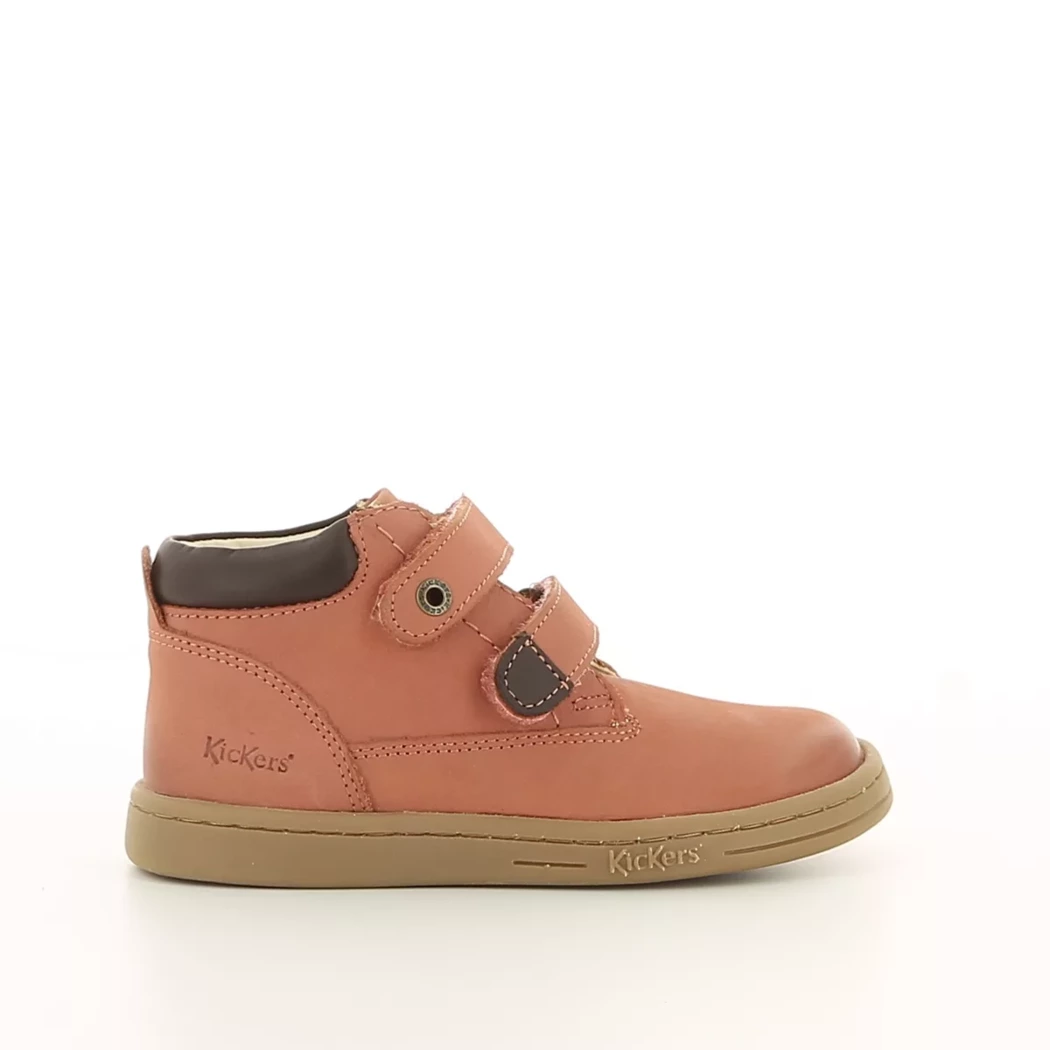 Image (2) de la chaussures Kickers - Bottines Rose en Cuir nubuck Image (2) de la chaussures Kickers - Bottines Rose en Cuir nubuck