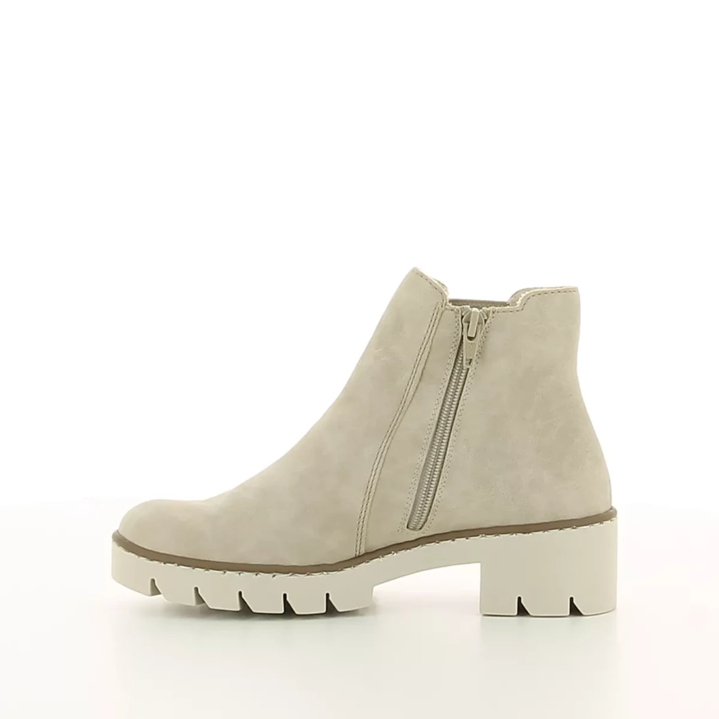 Image (4) de la chaussures Rieker - Boots Beige en Cuir synthétique Image (4) de la chaussures Rieker - Boots Beige en Cuir synthétique