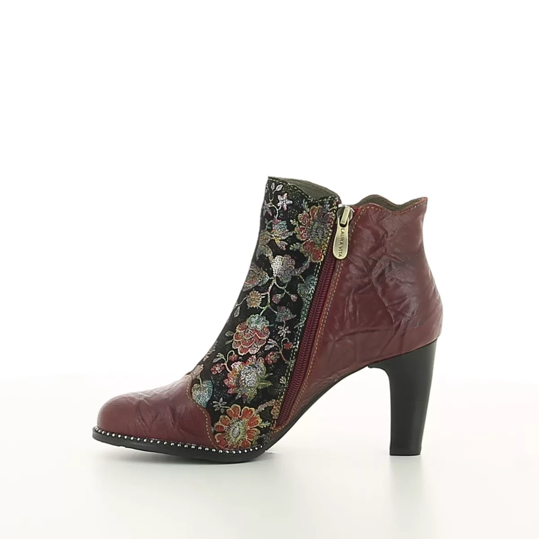 Image (4) de la chaussures Laura Vita - Boots Bordeaux en Cuir et textile Image (4) de la chaussures Laura Vita - Boots Bordeaux en Cuir et textile