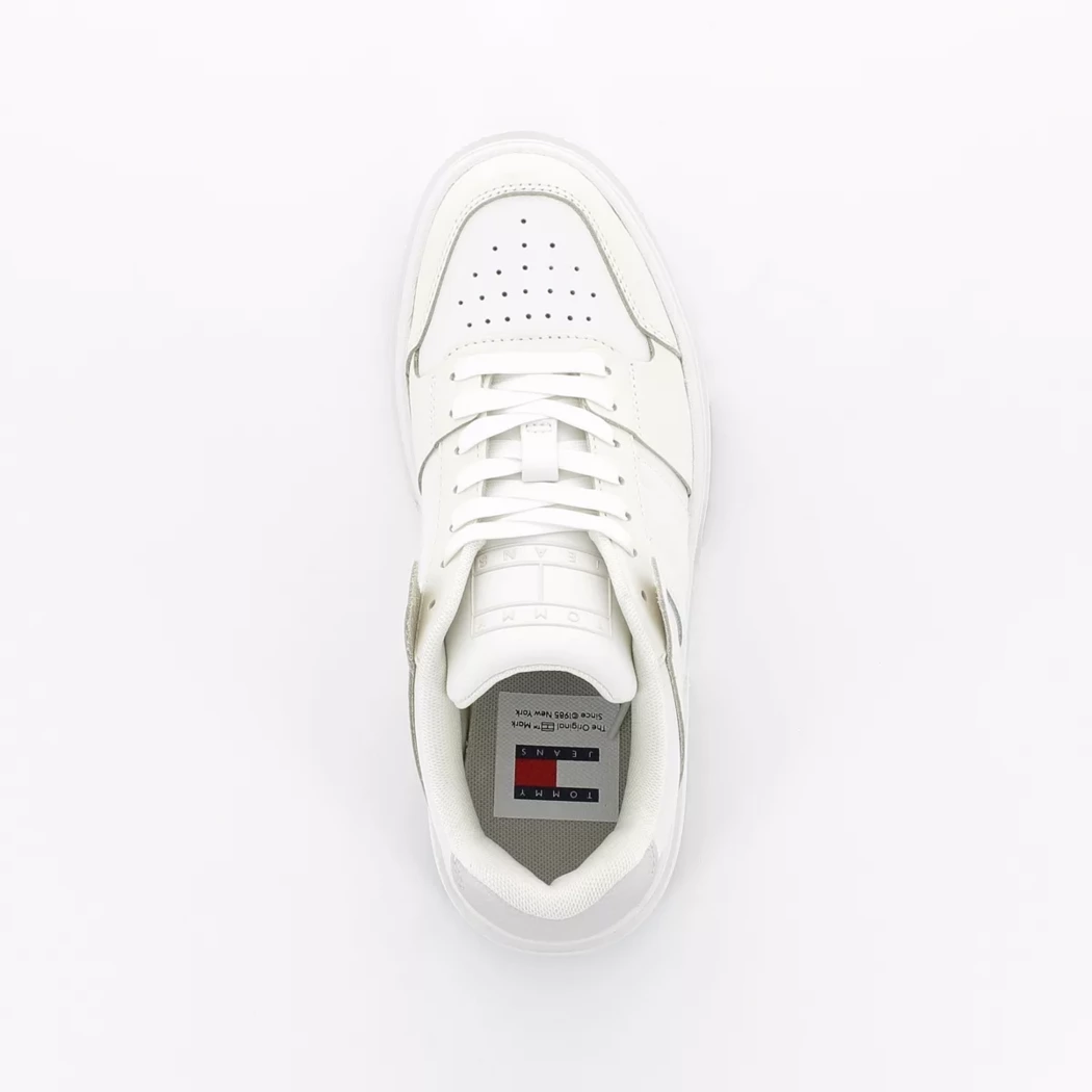 Image (6) de la chaussures Tommy jeans - Baskets Blanc en Cuir Image (6) de la chaussures Tommy jeans - Baskets Blanc en Cuir