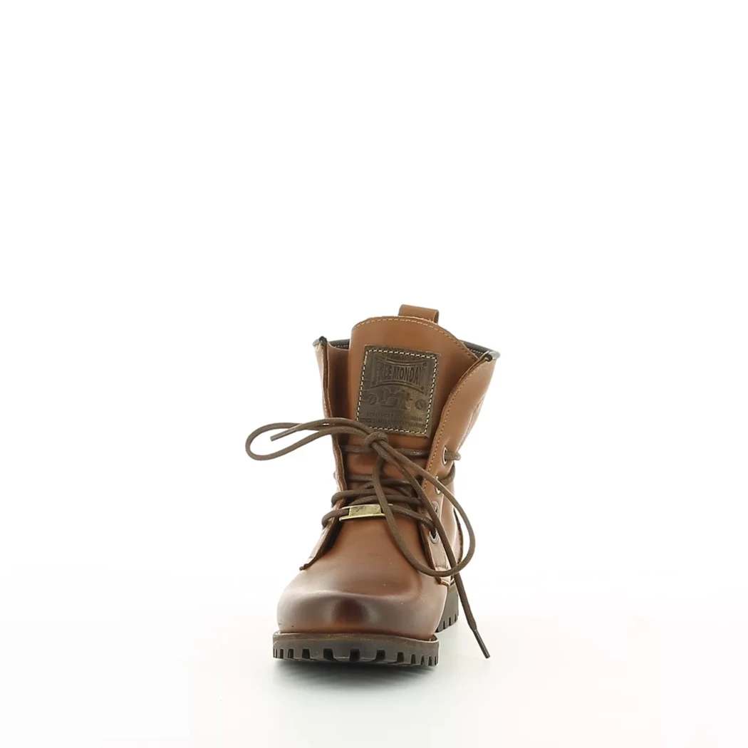 Image (5) de la chaussures Free Monday - Bottines Cuir naturel / Cognac en Cuir